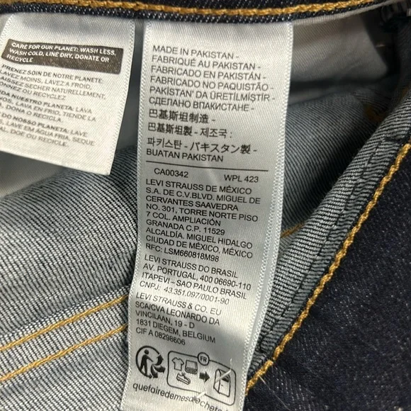 Levi's Dark Blue 311 Shaping Skinny Denim Jeans - Picture 6 of 8